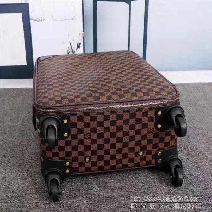 路易威登LV 20寸旅行箱 可登機 超耐磨損萬向輪 加厚全鋁合金 梯形拉杆  xbt1028